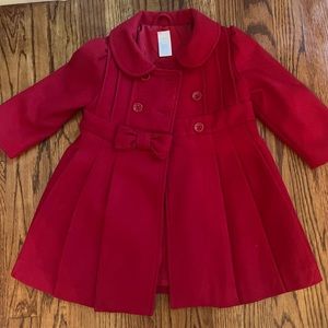 Gymboree Red Peacoat size 2t-3t